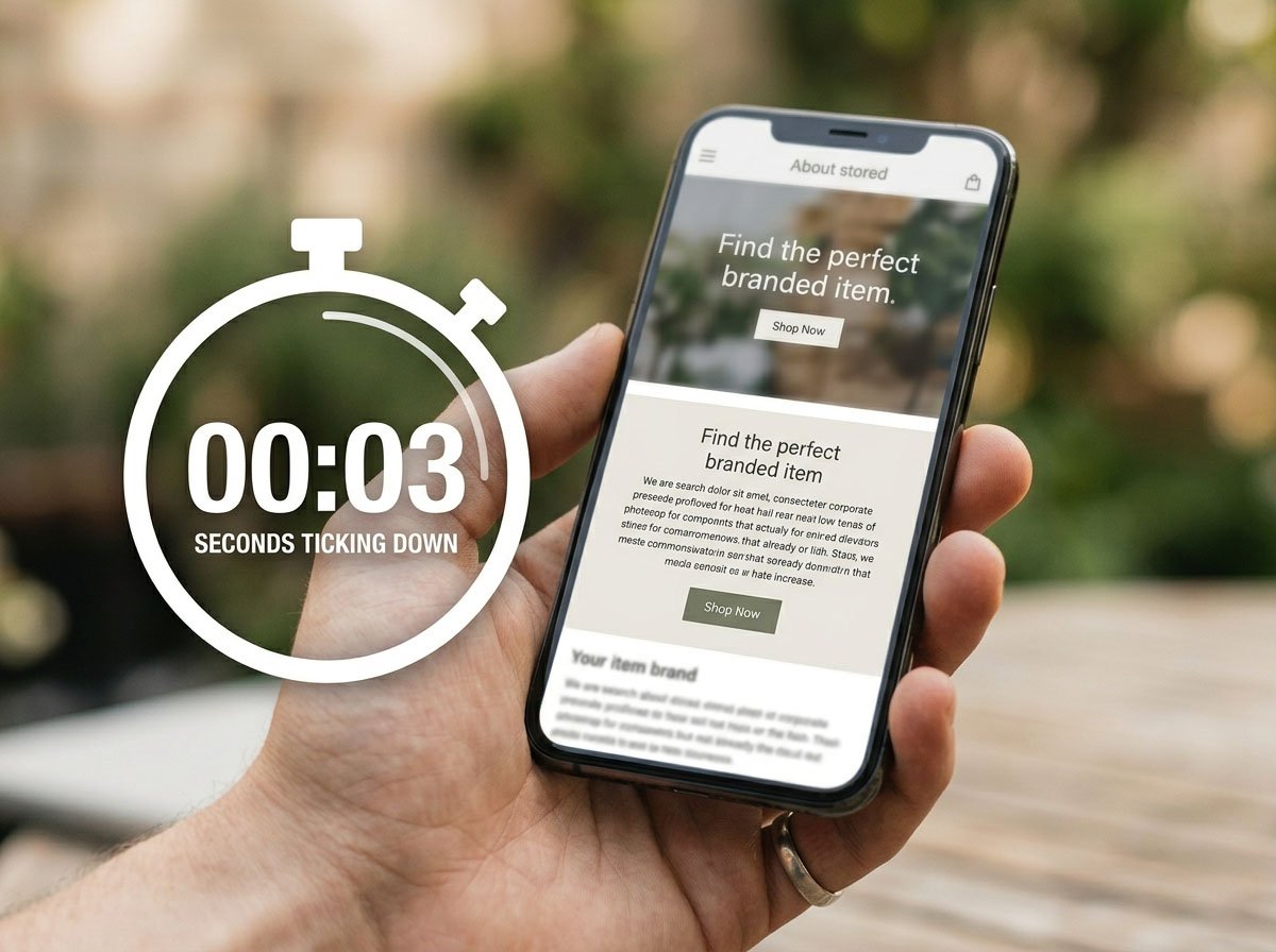 Website first impressions and the three-second rule